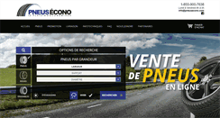Desktop Screenshot of pneusecono.com